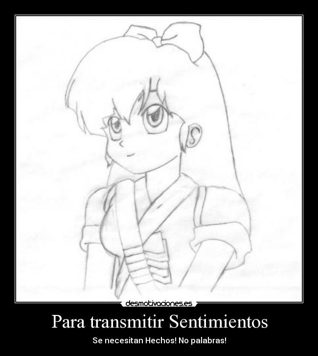 carteles sentimientos ukyo ranma12 sentimientos hechos palabras desmotivaciones