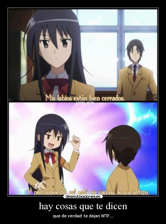 hay cosas que te dicen -