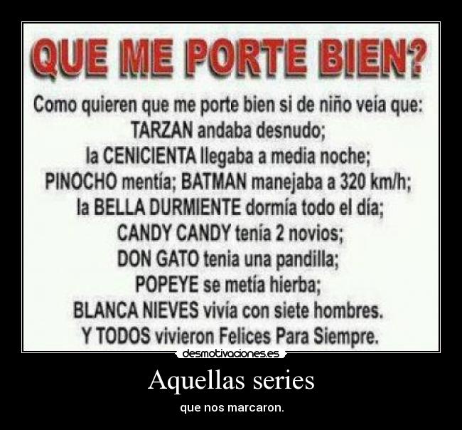 Aquellas series - 