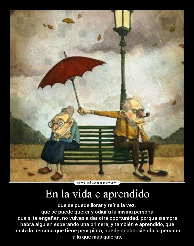 En la vida e aprendido -