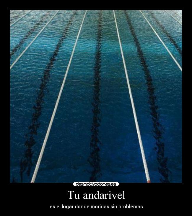 carteles andarivel natacion entrenamiento desmotivaciones