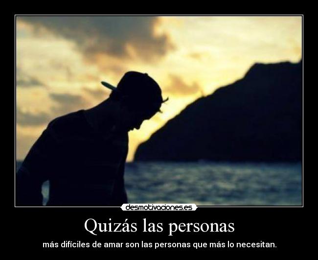 Quizás las personas - 