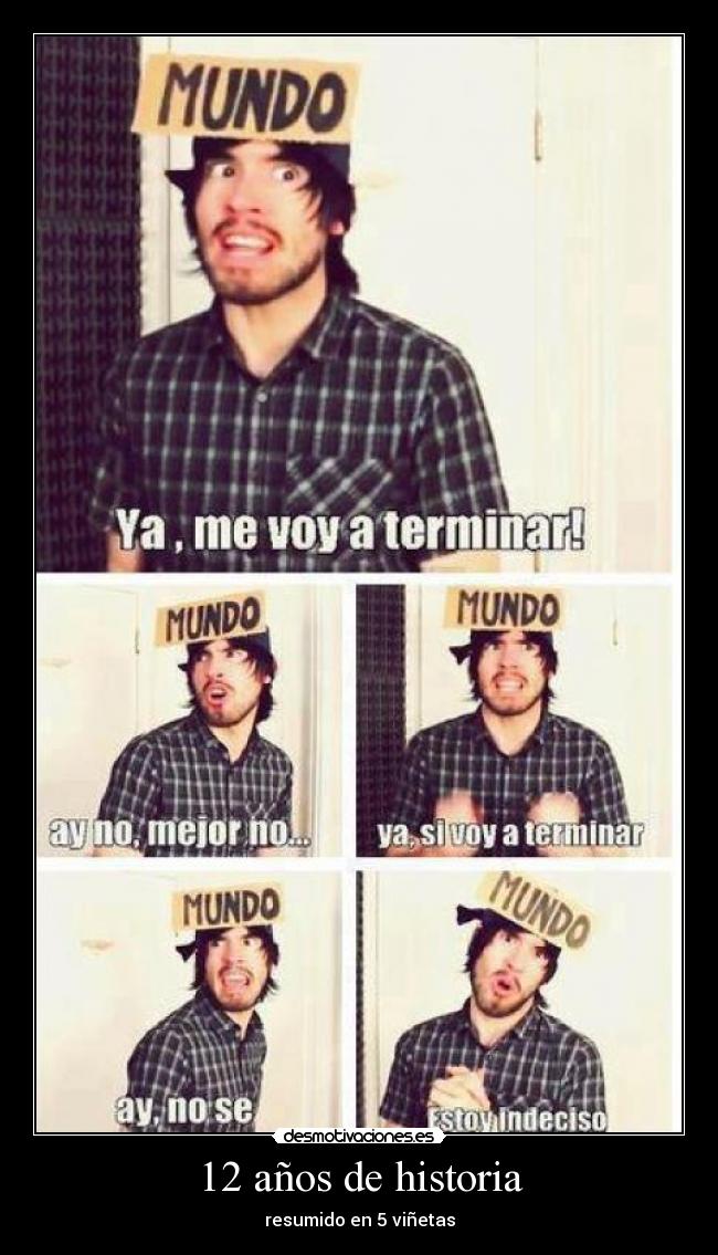 12 años de historia - resumido en 5 viñetas