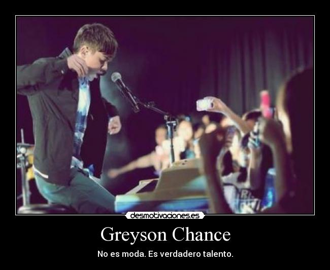 carteles greyson chance enchancers youtube desmotivaciones