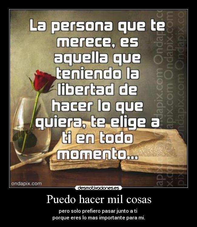 Puedo hacer mil cosas - 