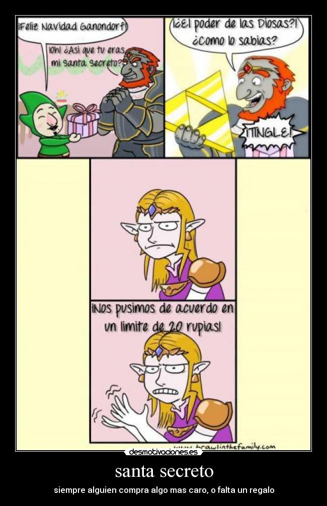 santa secreto - siempre alguien compra algo mas caro, o falta un regalo