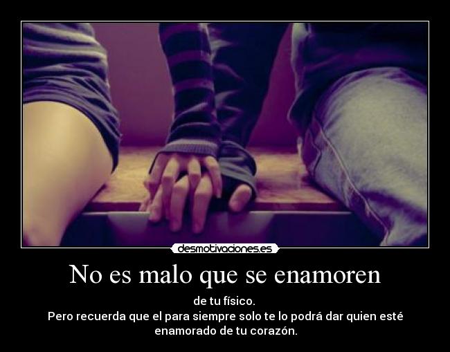 No es malo que se enamoren - 