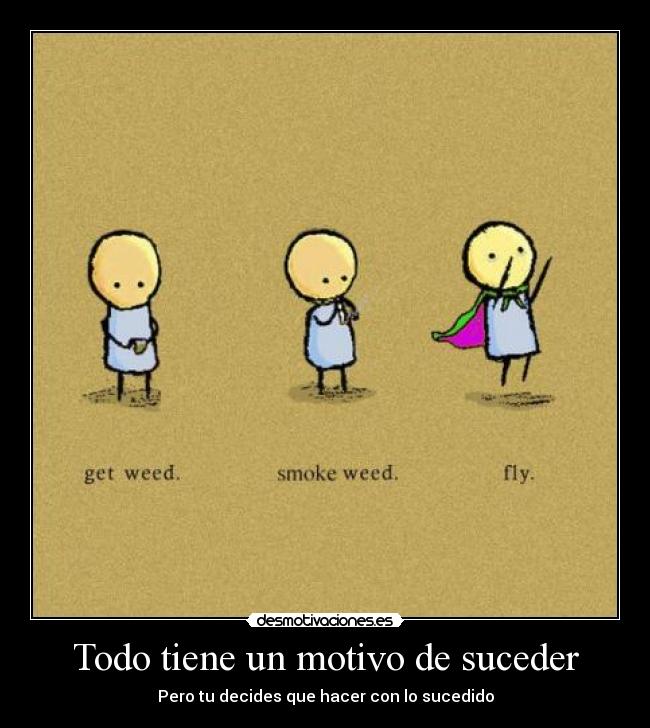 Todo tiene un motivo de suceder - Pero tu decides que hacer con lo sucedido