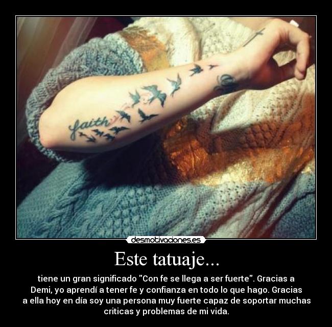 Este tatuaje... - 