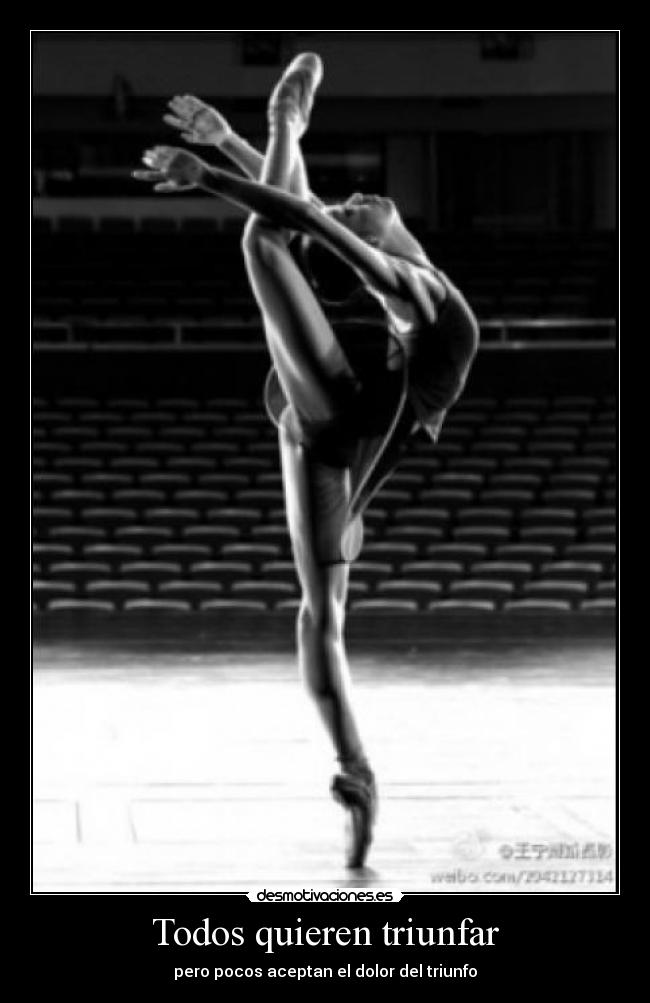 Todos quieren triunfar - pero pocos aceptan el dolor del triunfo