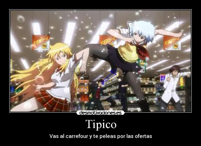 carteles tipico oferta carrefour anime manga otaku japon bento desmotivaciones