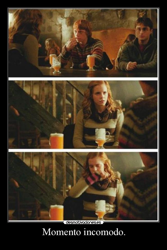 Momento incomodo. -