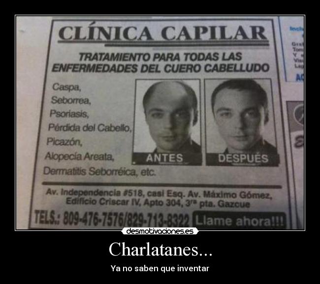 Charlatanes... - Ya no saben que inventar