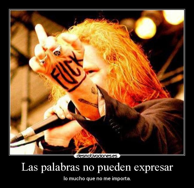 Las palabras no pueden expresar -