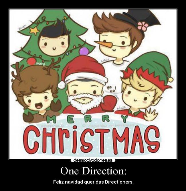 One Direction: - Feliz navidad queridas Directioners.