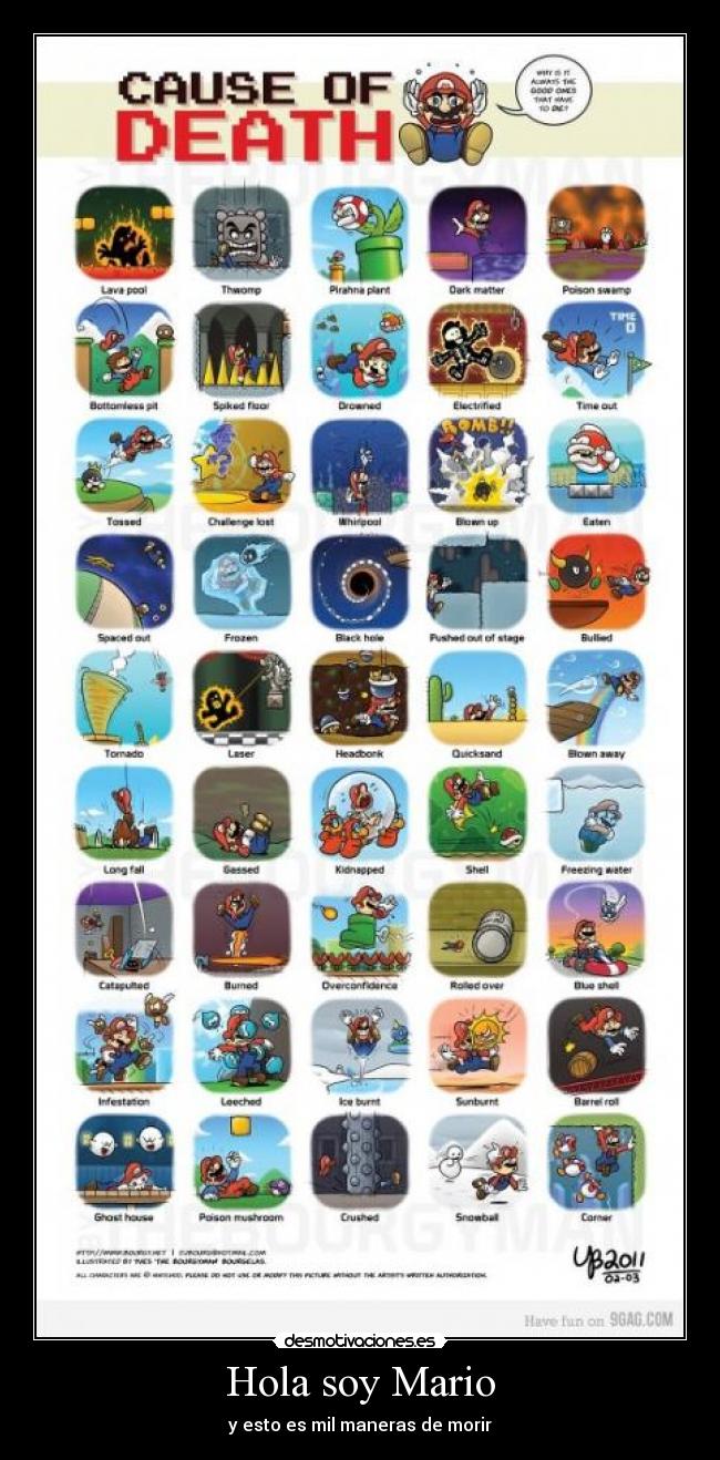 Hola soy Mario - y esto es mil maneras de morir