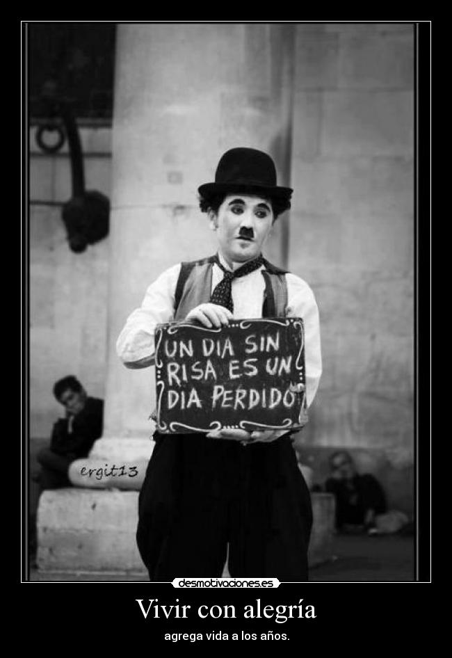 Vivir con alegría -