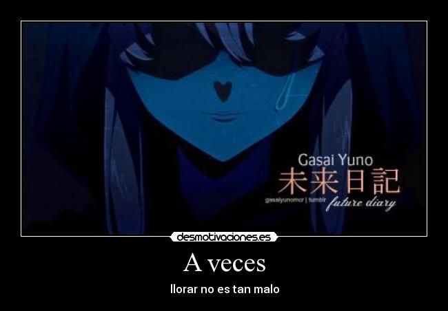 carteles gasai yuno mirai nikki otaku desmotivaciones