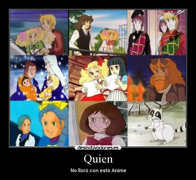 carteles quien lloro con este anime desmotivaciones