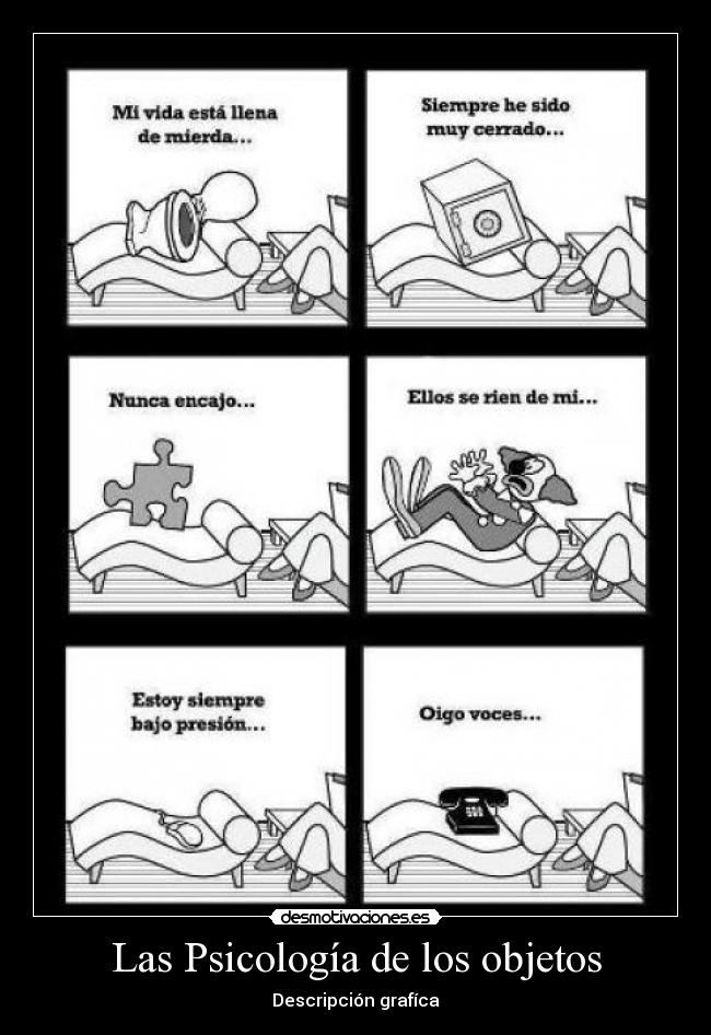 Las Psicología de los objetos - Descripción grafíca