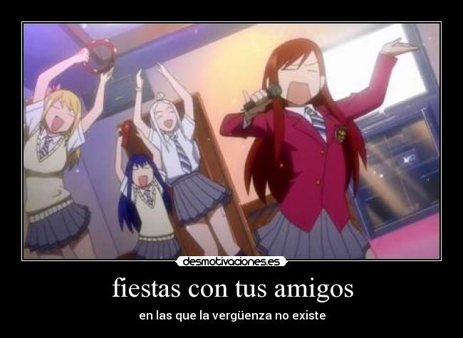 fiestas con tus amigos - en las que la vergüenza no existe