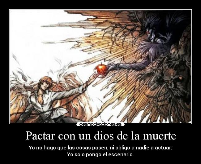 carteles dios muerte pactar con dios muerte desmotivaciones