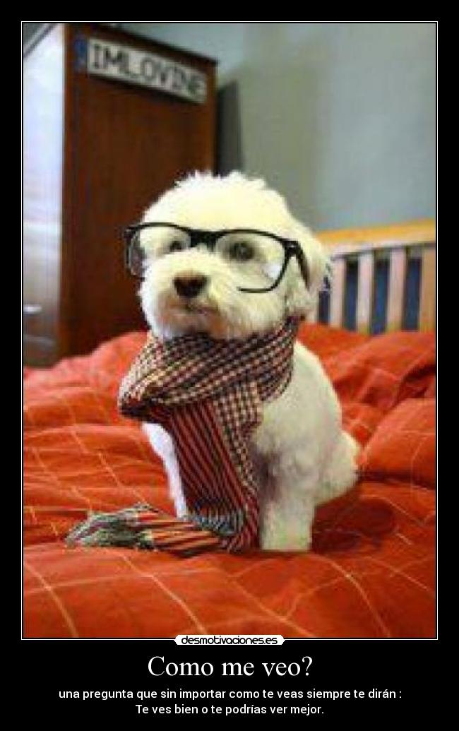 Como me veo? -