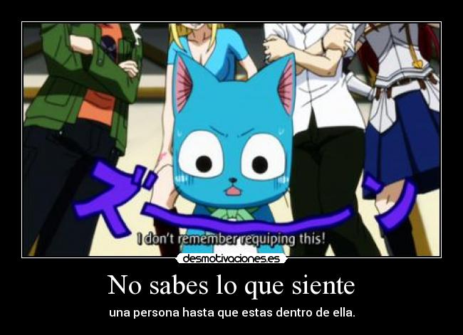 No sabes lo que siente - 