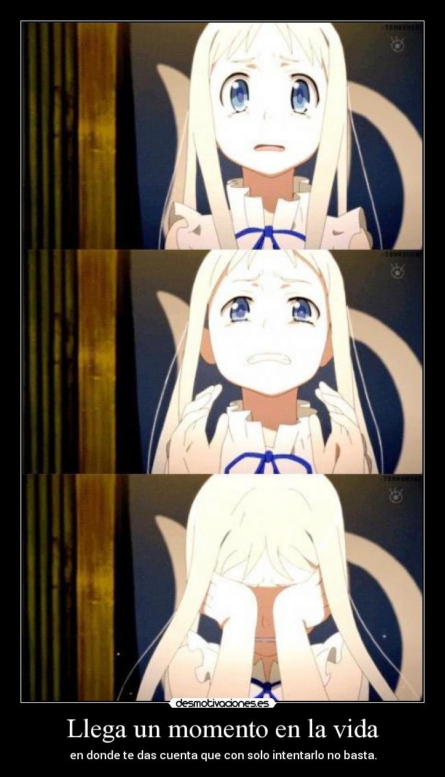 Llega un momento en la vida -