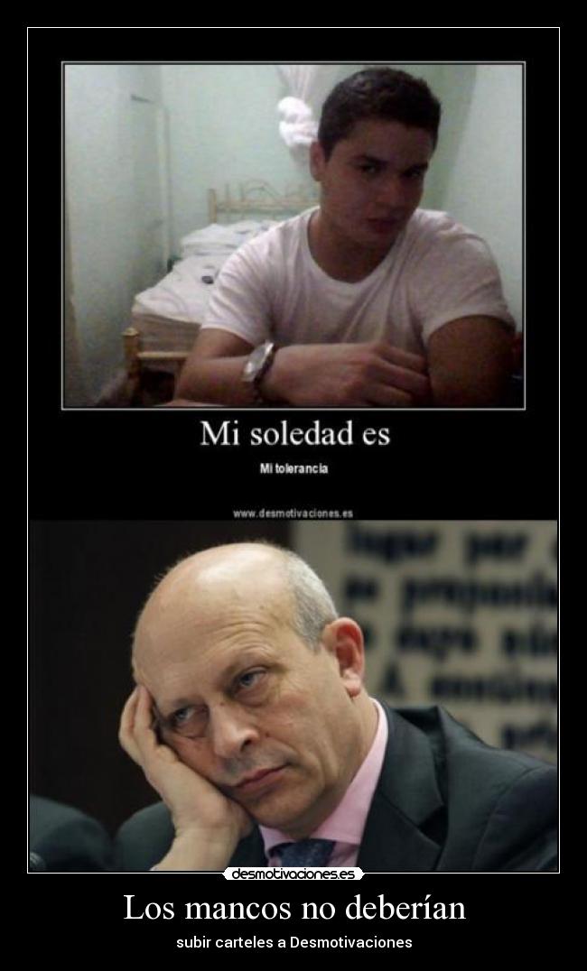 Los mancos no deberían -