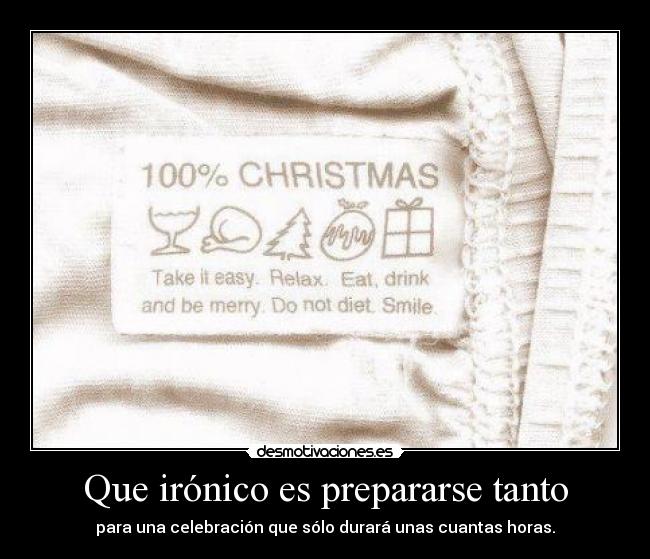 Que irónico es prepararse tanto -