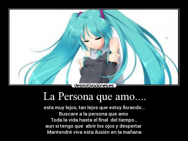 La Persona que amo.... - 
