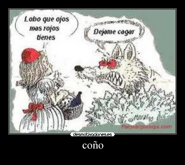 coño -
