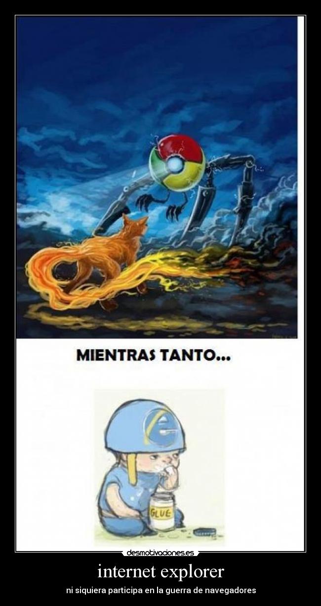 internet explorer - ni siquiera participa en la guerra de navegadores