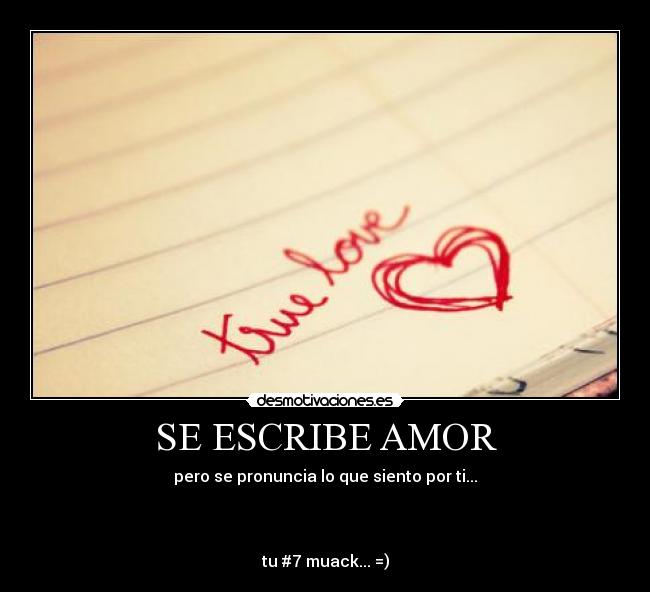 SE ESCRIBE AMOR -
