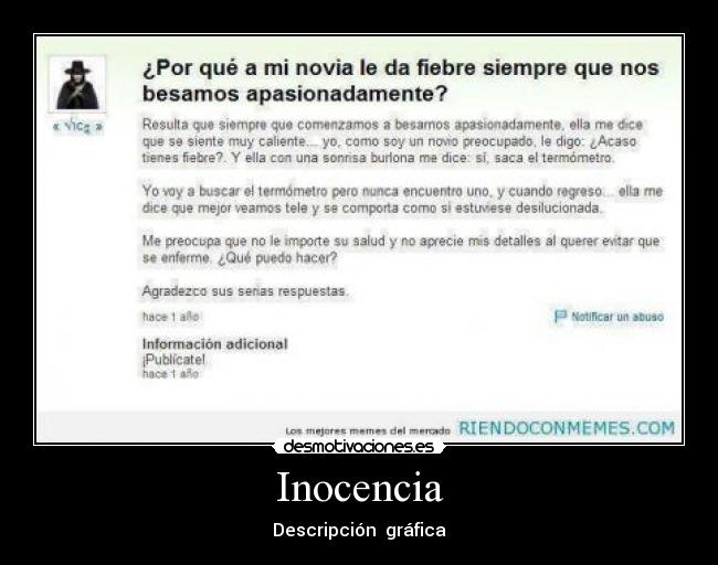 Inocencia - Descripción gráfica