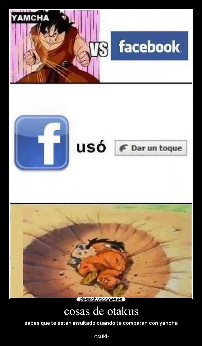 carteles cosas otakus desmotivaciones