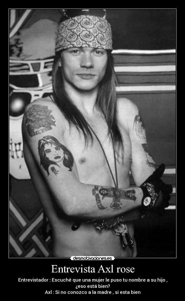 Entrevista Axl rose -