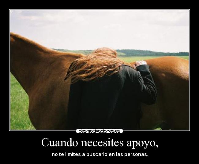 Cuando necesites apoyo, - 
