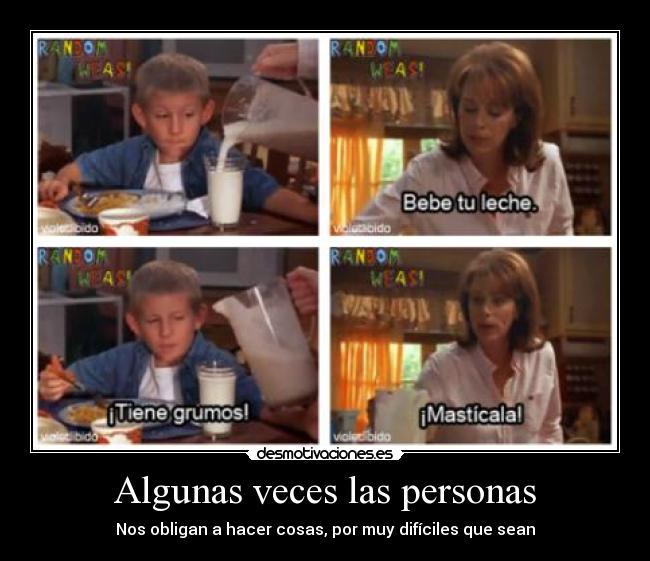 Algunas veces las personas - 