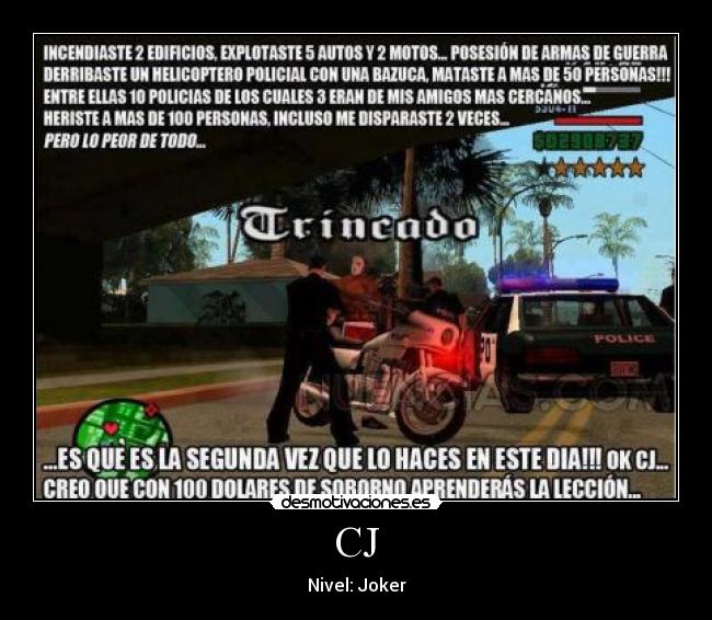 CJ - Nivel: Joker
