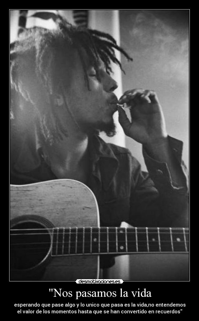 carteles vida bobmarley frase amor desmotivaciones
