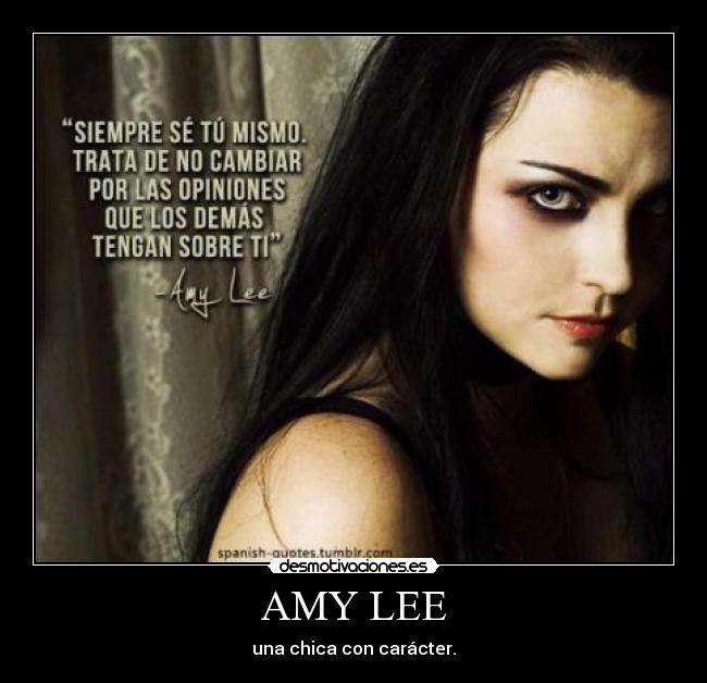 AMY LEE - una chica con carácter.