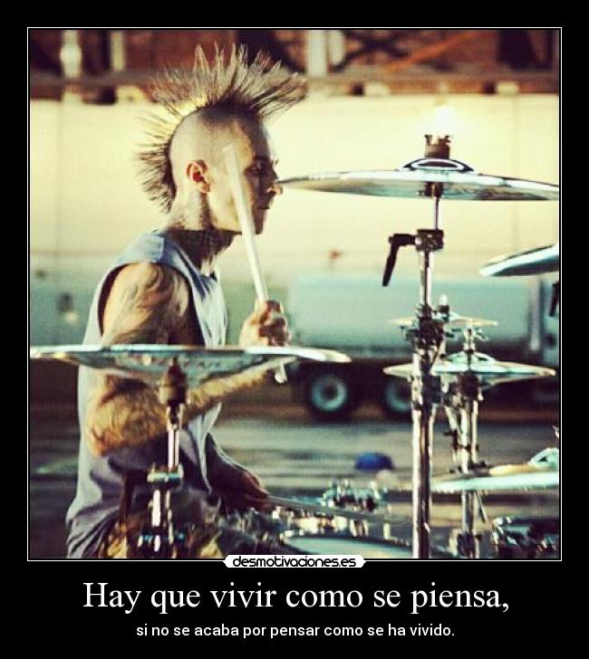 carteles imagina mundo mejor travis barker desmotivaciones