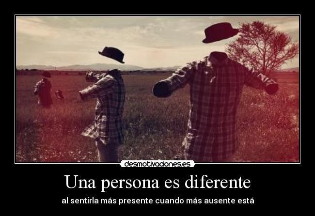 Una persona es diferente - 