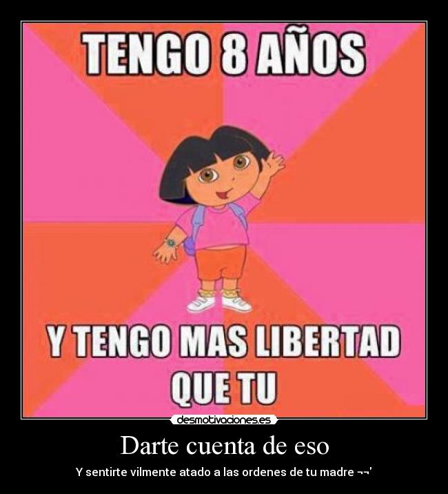 Darte cuenta de eso -