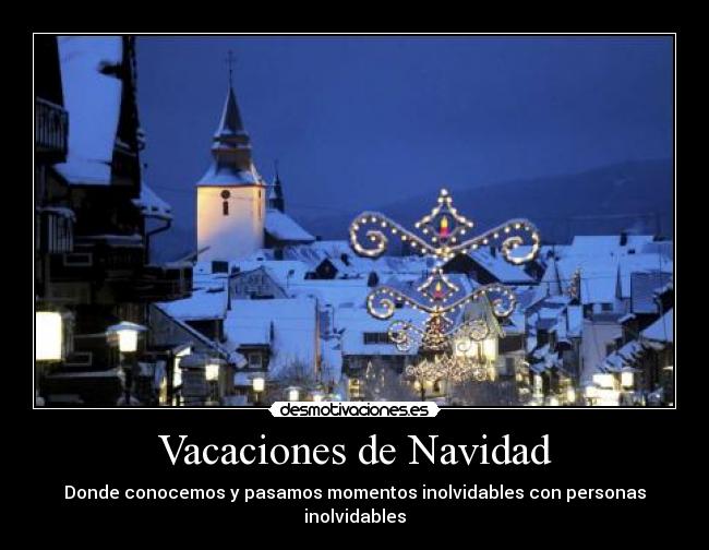 Vacaciones de Navidad -