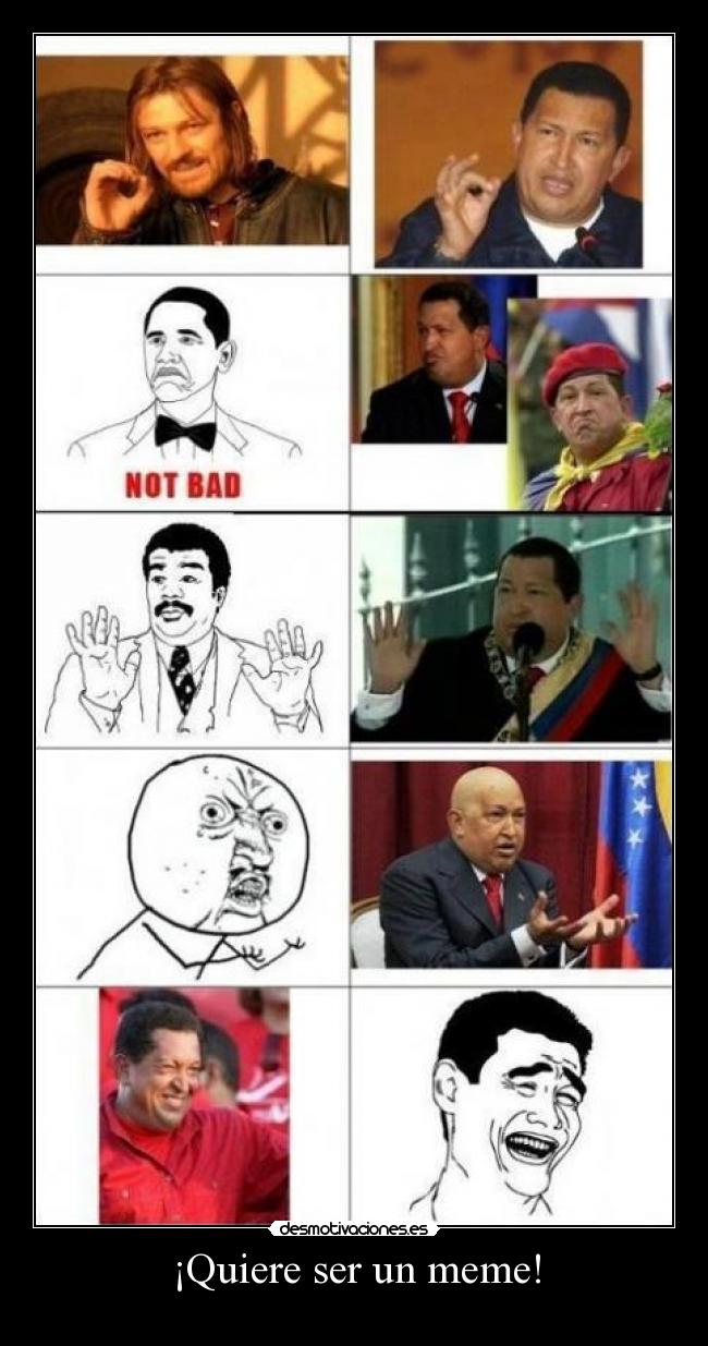¡Quiere ser un meme! -