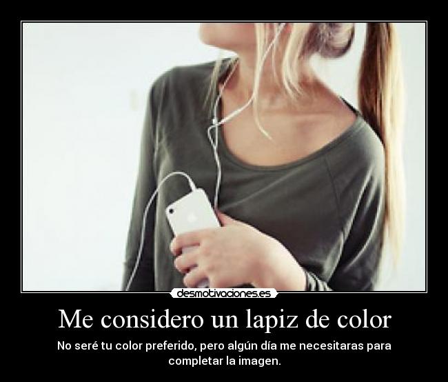 Me considero un lapiz de color - 