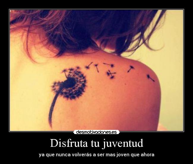 Disfruta tu juventud -